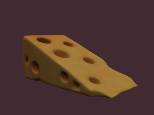 Holed cheese 3D-Modell