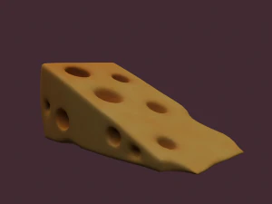 Holed cheese 3D Model