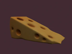 Holed cheese 3D Model