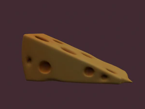 Holed cheese 3D Model