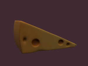 Holed cheese 3D-Modell