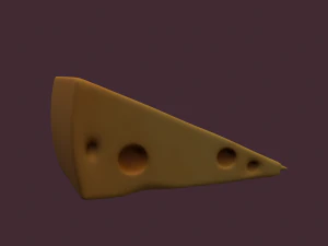 Holed cheese 3D Model