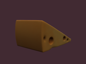Holed cheese 3D-Modell