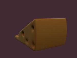 Holed cheese 3D-Modell