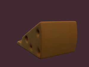Holed cheese 3D Model