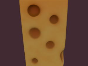 Holed cheese 3D-Modell