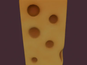 Holed cheese 3D Model