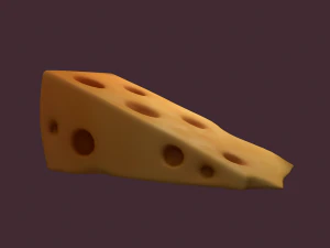Holed cheese 3D Model