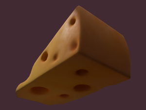 Holed cheese 3D-Modell