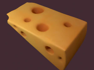 Holed cheese 3D Model