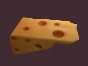 Holed cheese 3D Model