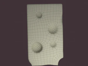 Holed cheese 3D Model