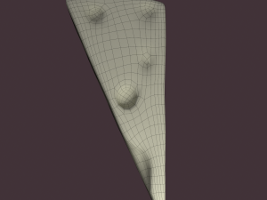 Holed cheese 3D-Modell