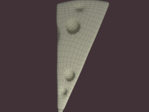 Holed cheese 3D-Modell