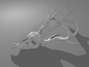 Stag skull Modelo 3D