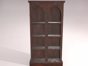 old dusty bookshelf 3D Model