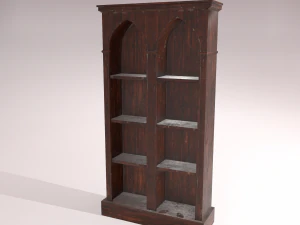 old dusty bookshelf 3D Model