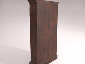 old dusty bookshelf Modelo 3D