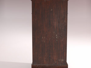 old dusty bookshelf Modelo 3D