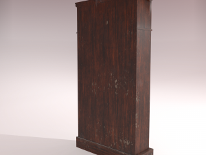 old dusty bookshelf Modelo 3D