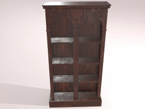 old dusty bookshelf 3D Model