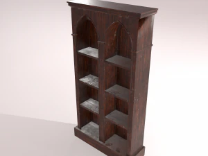 old dusty bookshelf 3D Model