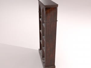 old dusty bookshelf Modelo 3D