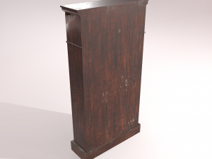 old dusty bookshelf Modelo 3D