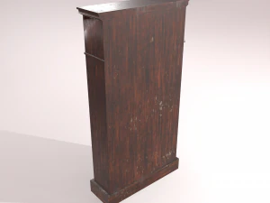 old dusty bookshelf 3D Model