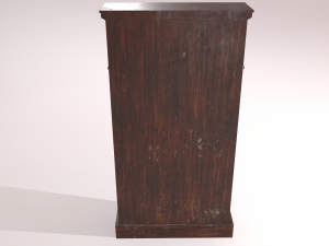 old dusty bookshelf Modelo 3D