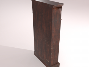 old dusty bookshelf Modelo 3D