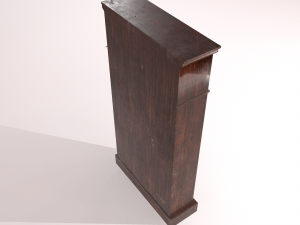 old dusty bookshelf Modelo 3D
