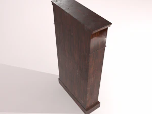 old dusty bookshelf 3D Model