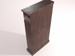 old dusty bookshelf Modelo 3D