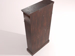 old dusty bookshelf 3D Model