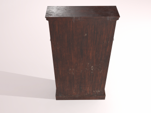 old dusty bookshelf Modelo 3D