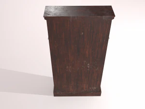 old dusty bookshelf 3D Model