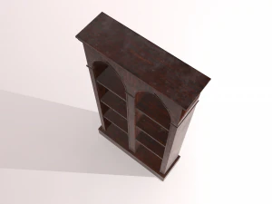old dusty bookshelf 3D Model
