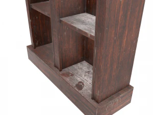 old dusty bookshelf 3D Model