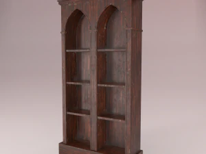 old dusty bookshelf 3D Model