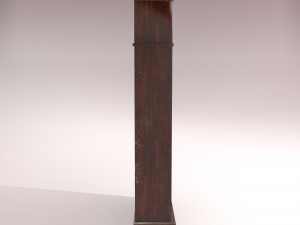old dusty bookshelf Modelo 3D