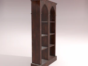 old dusty bookshelf 3D Model