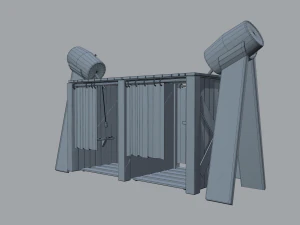 Medieval shower 3D Model