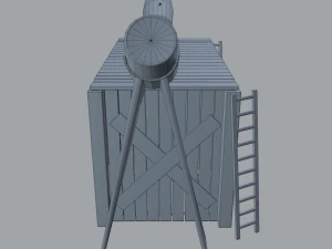 Medieval shower 3D Model