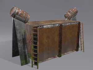 Medieval shower 3D Model