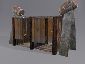 Medieval shower 3D Model