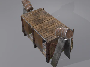 Medieval shower 3D Model