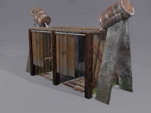 Medieval shower 3D Модель