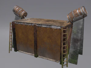 Medieval shower 3D Model