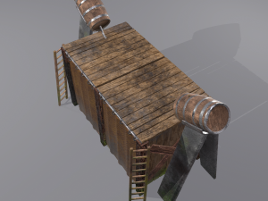 Medieval shower 3D Модель